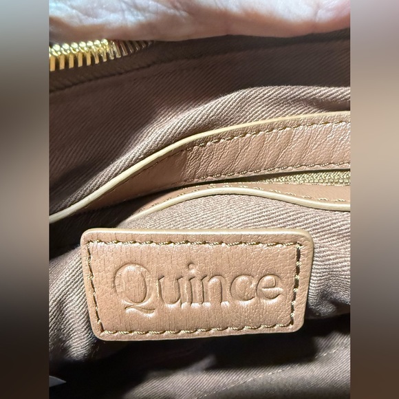 Quince Italian Leather Handwoven Mini Hobo Bag NWT - Picture 8 of 14